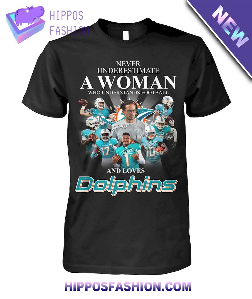 A Woman Lovers Dolphins T Shirt D