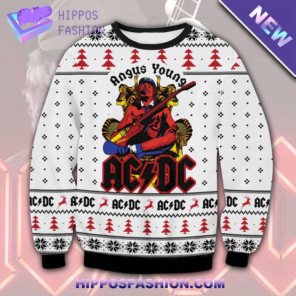 AD DC Angus Young Ugly Sweater