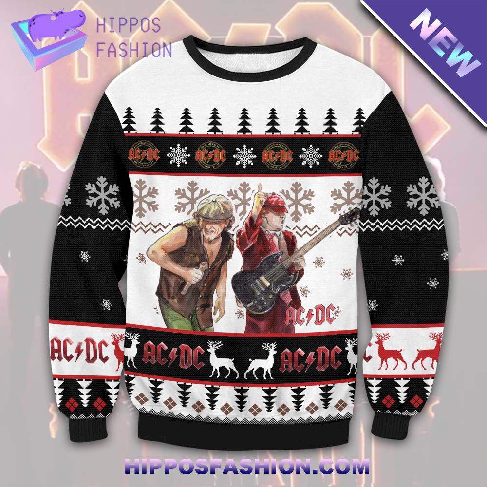 AD DC Heavy Metal BandUgly Sweater