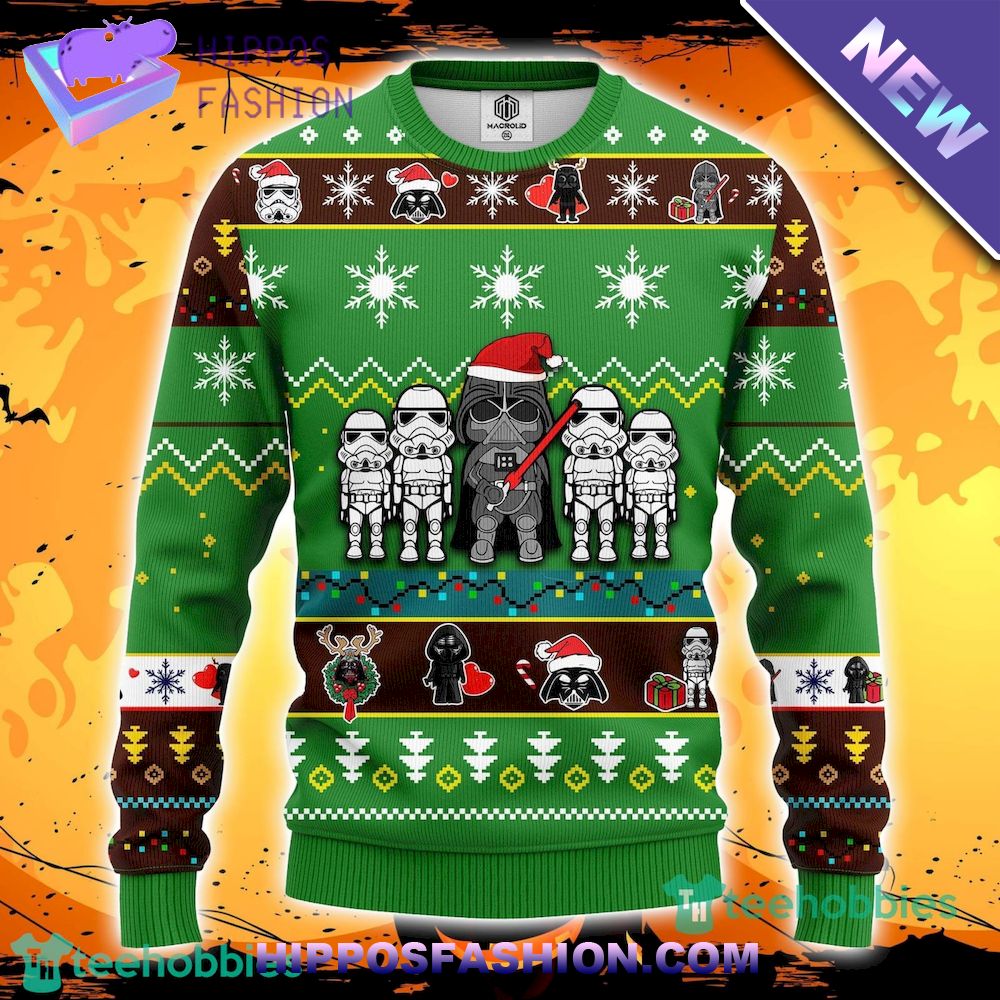 Star Wars Darth Vader Green Ugly Christmas Sweater