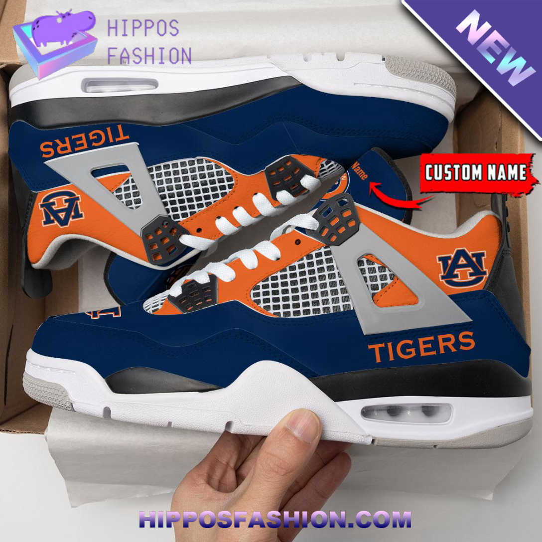 Auburn Tigers Personalized Air Jordan 4 Sneaker