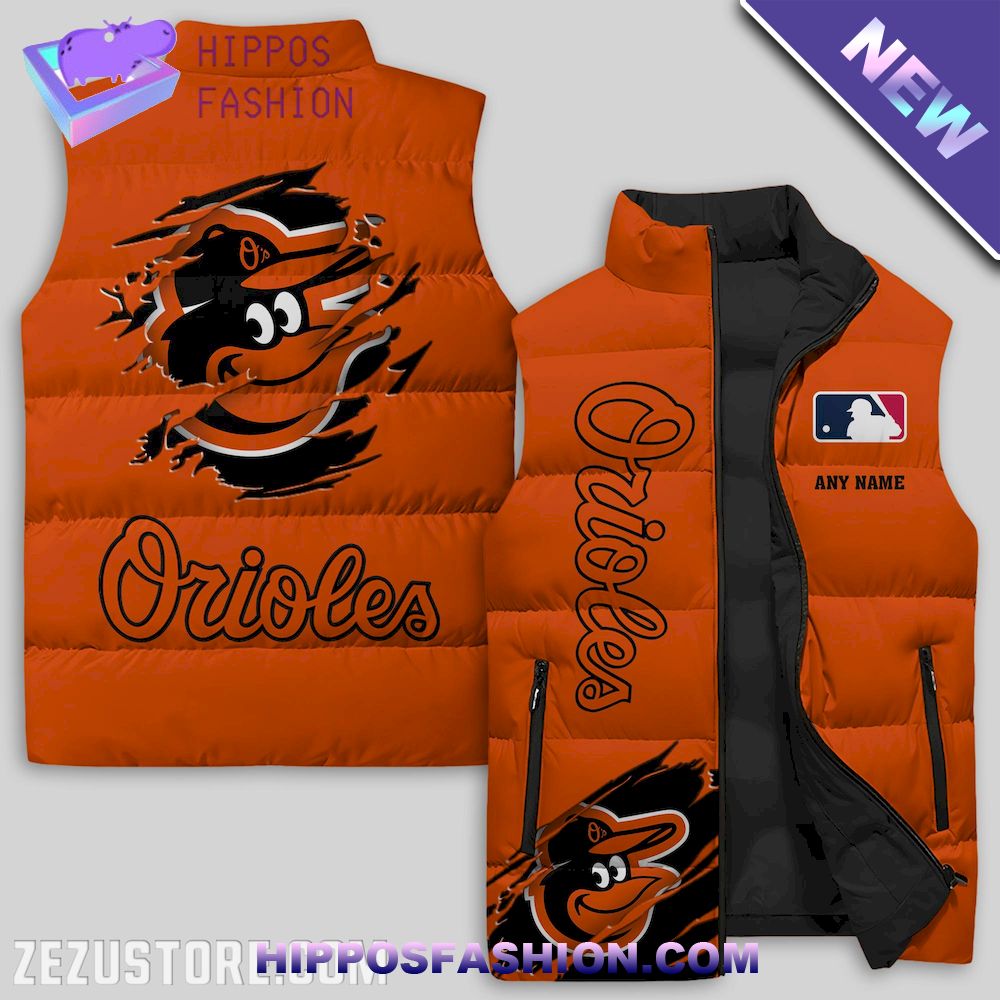 Baltimore Orioles MLB Personalized Puffer Jacket - HipposFashion