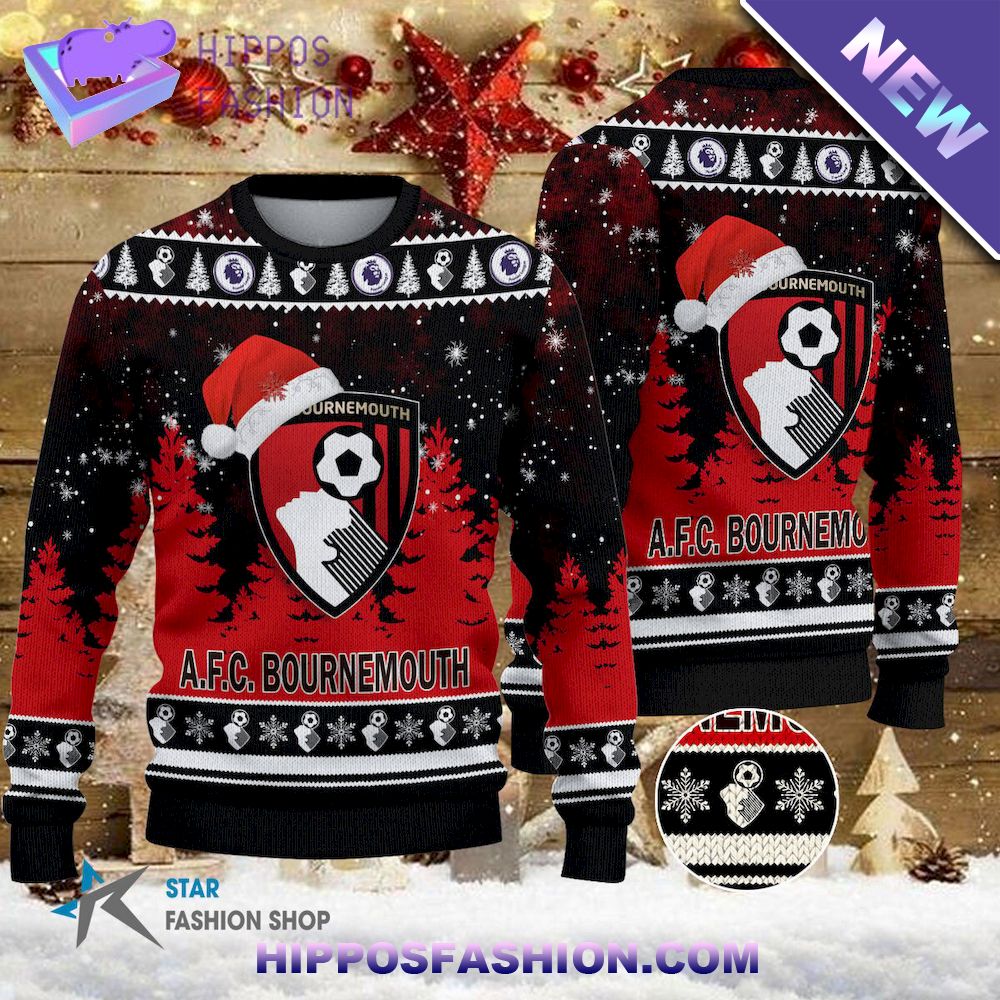 Bournemouth EPL Team Ugly Christmas Sweater