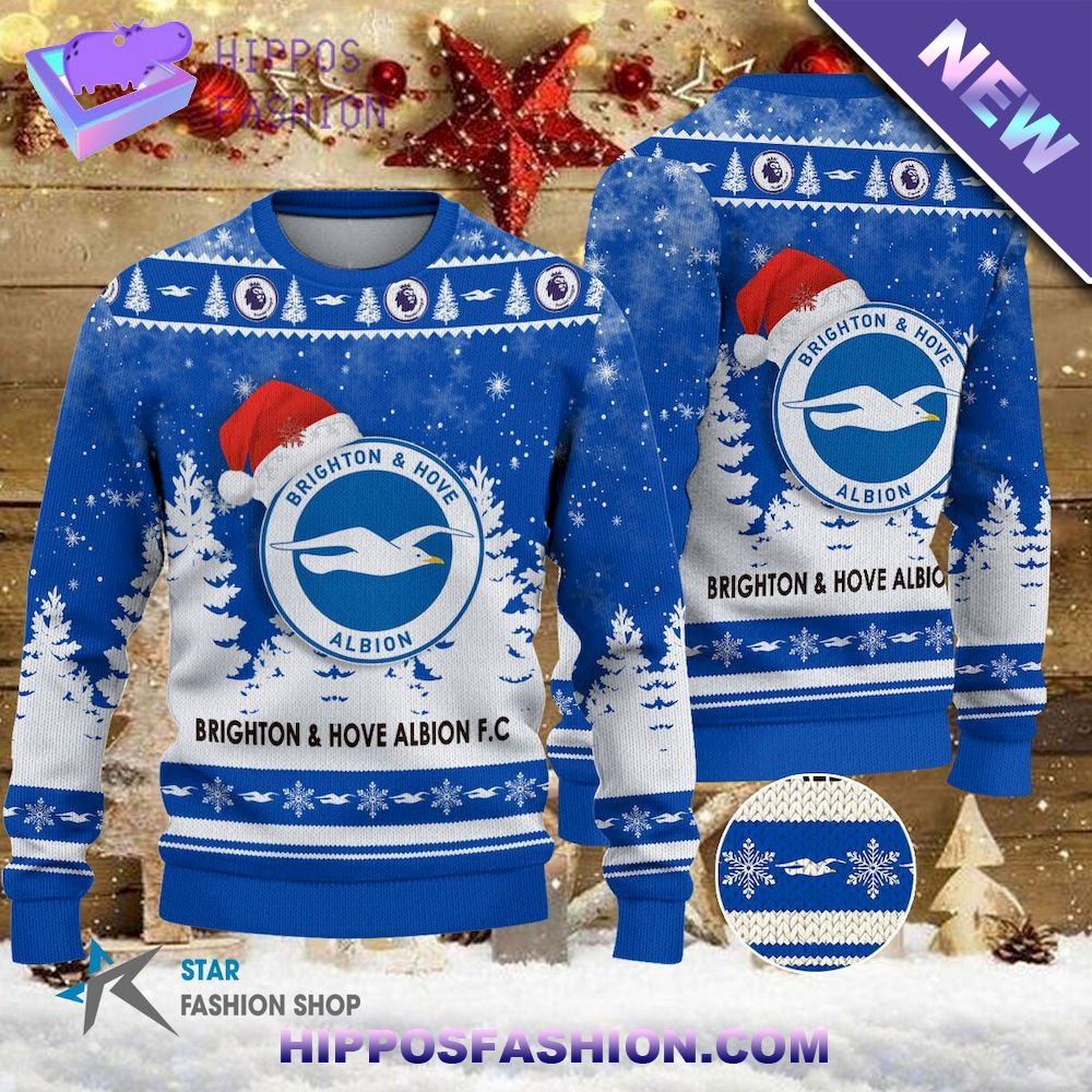 Brighton EPL Team Ugly Christmas Sweater