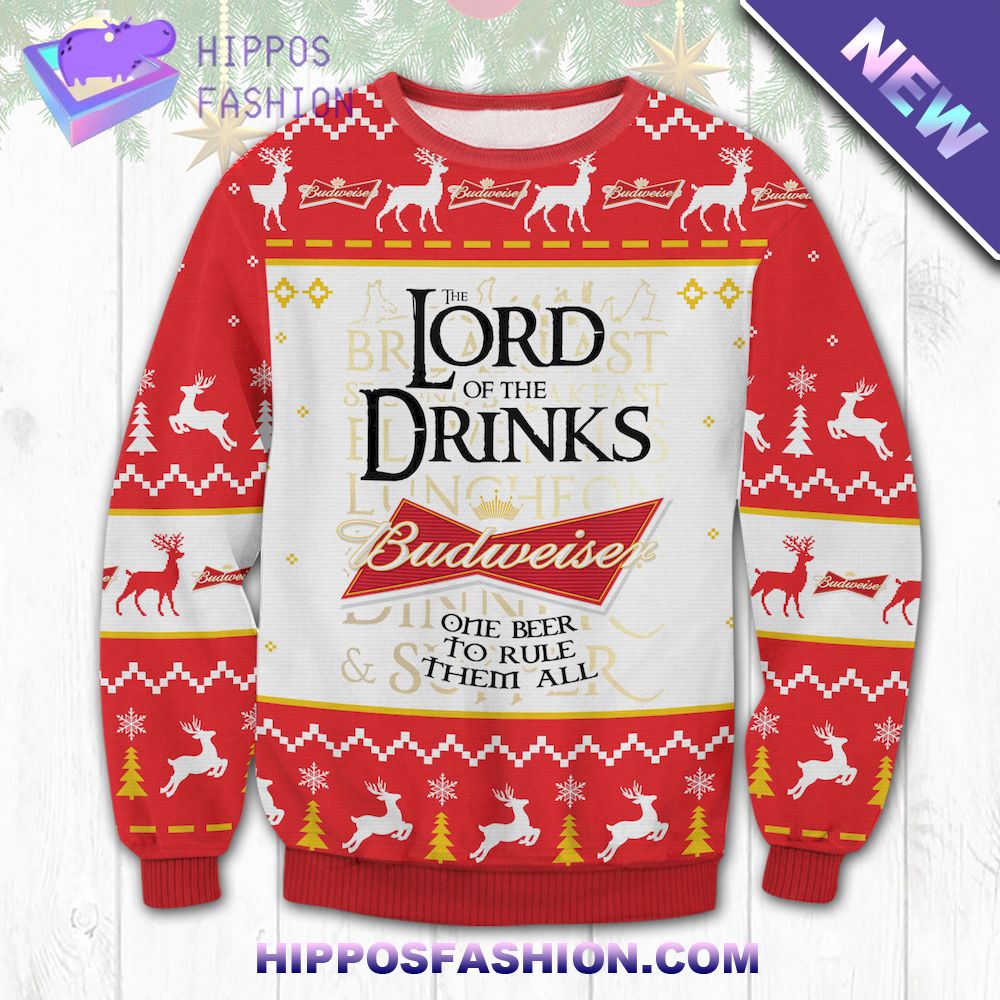 Budweiser Lord Of The Rings Ugly Sweater
