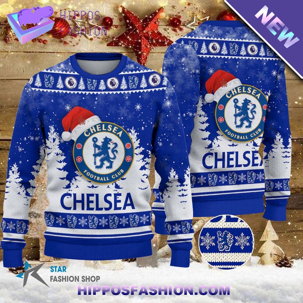Chelsea EPL Team Ugly Christmas Sweater