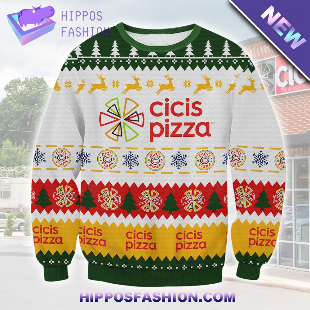 Cicis Pizza Noel Ugly Christmas Sweater