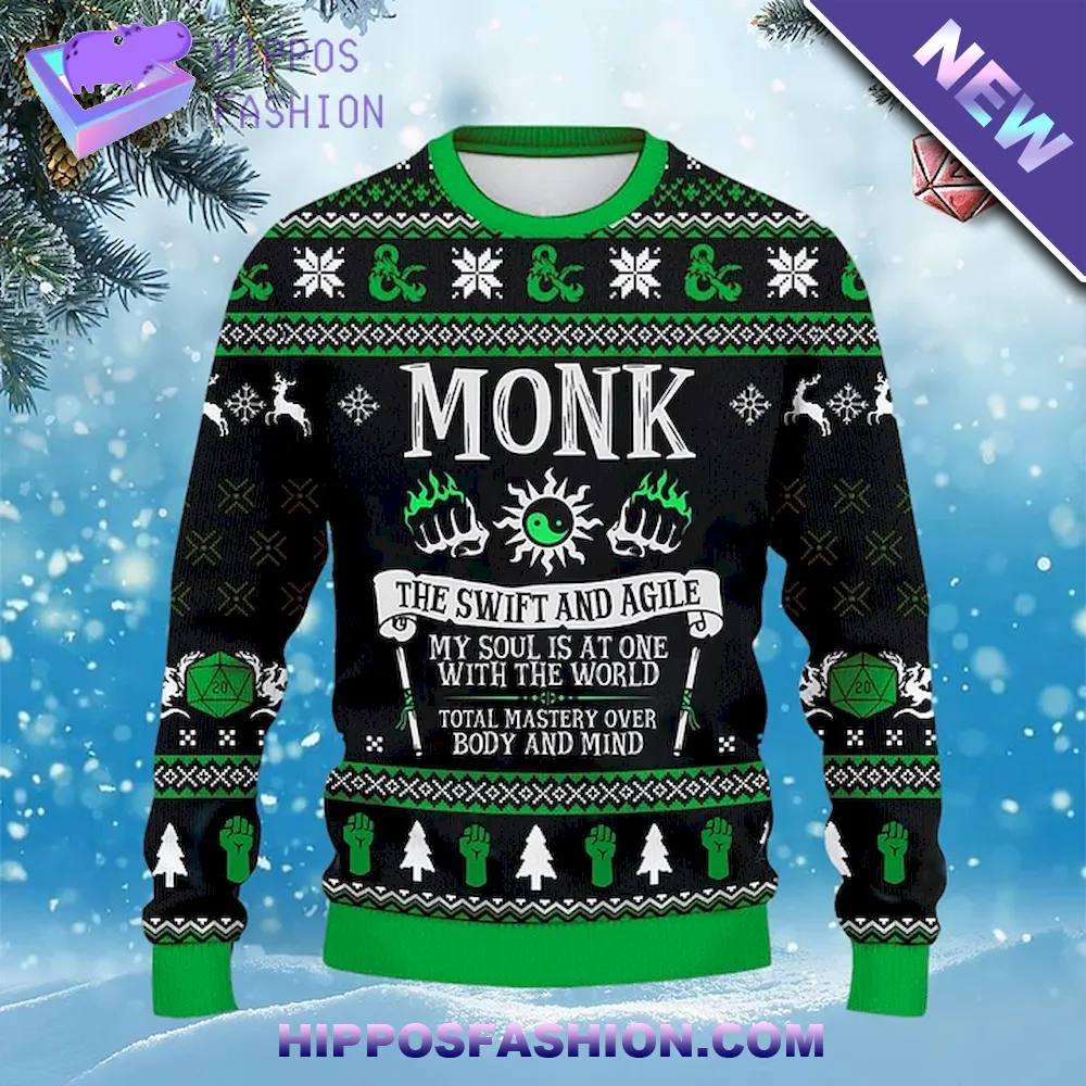 Classes Monk Ugly Christmas Sweater