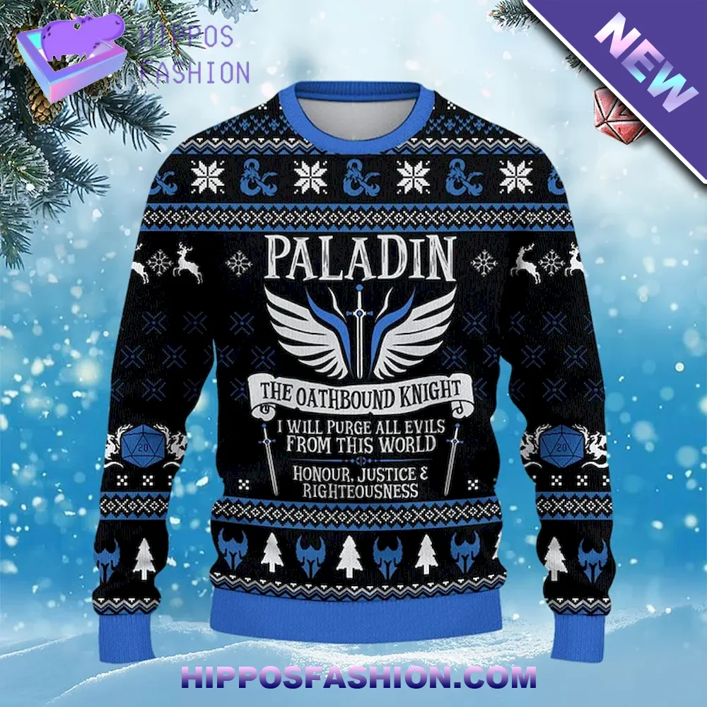 Classes Paladin Ugly Christmas Sweater