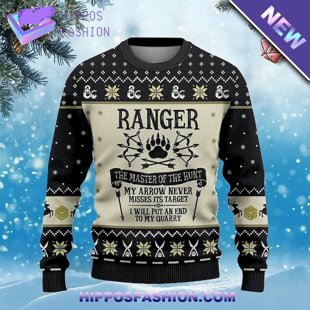 Classes Ranger Black Ugly Christmas Sweater