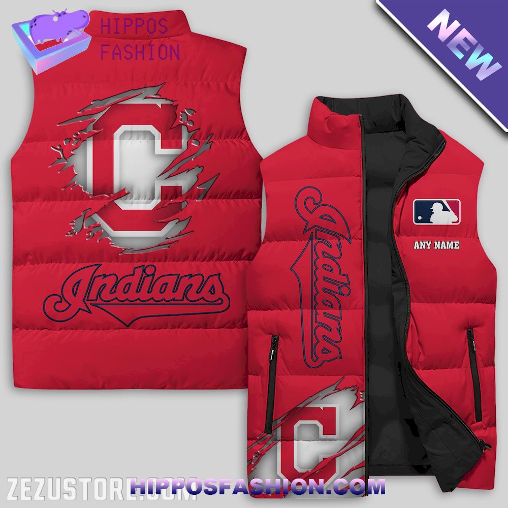 Cleveland Indians MLB Personalized Puffer Jacket