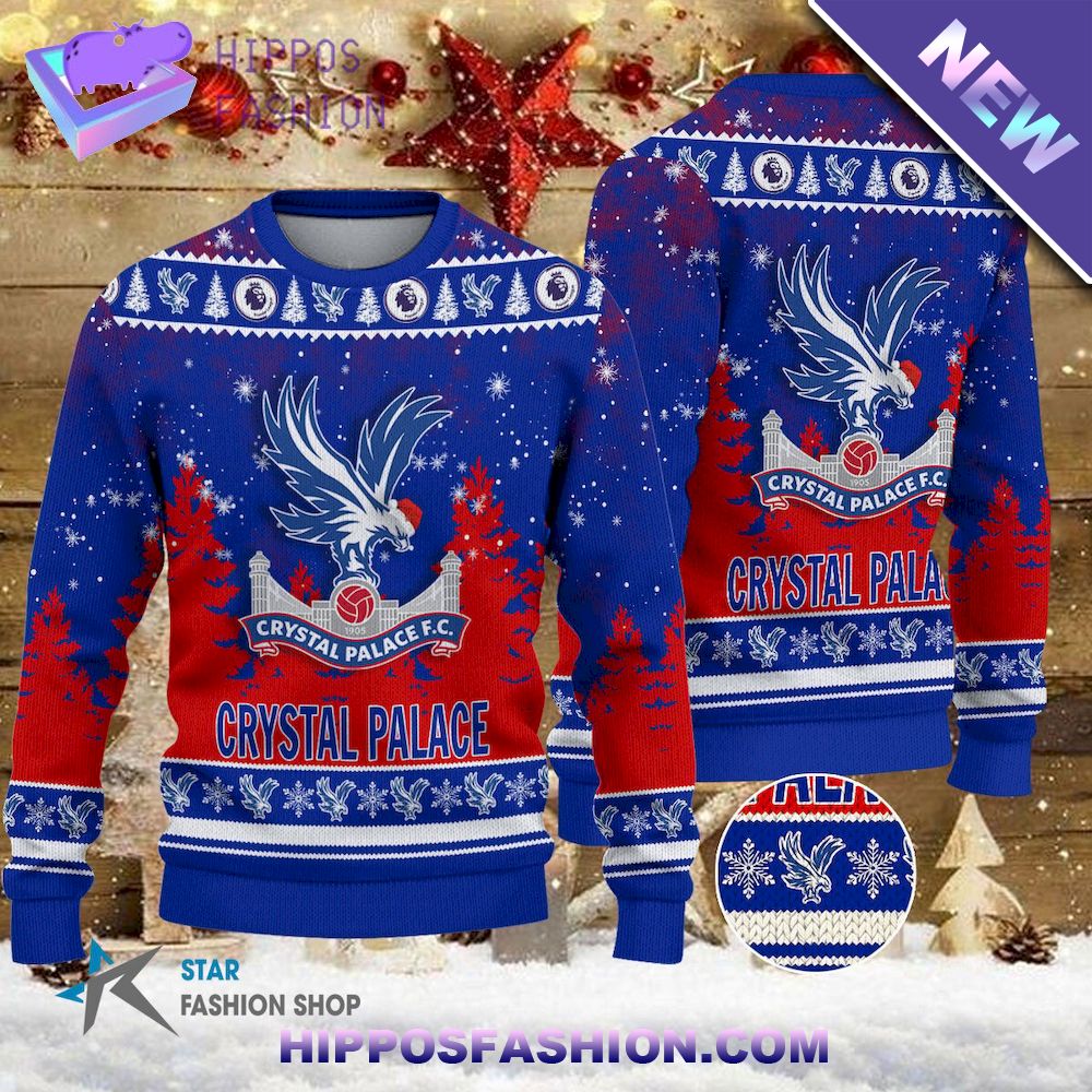 Crystal Palace EPL Team Ugly Christmas Sweater