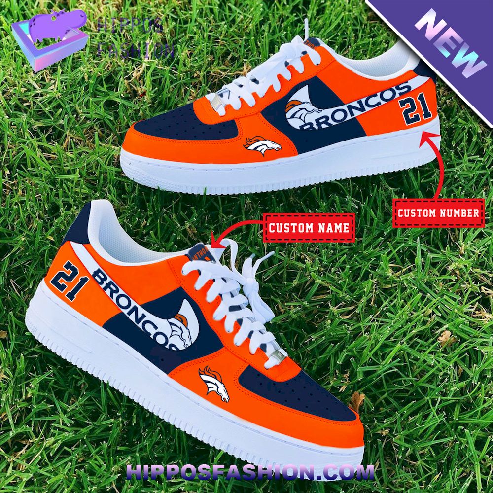 Denver Broncos NFL Personalized Nike Air Force