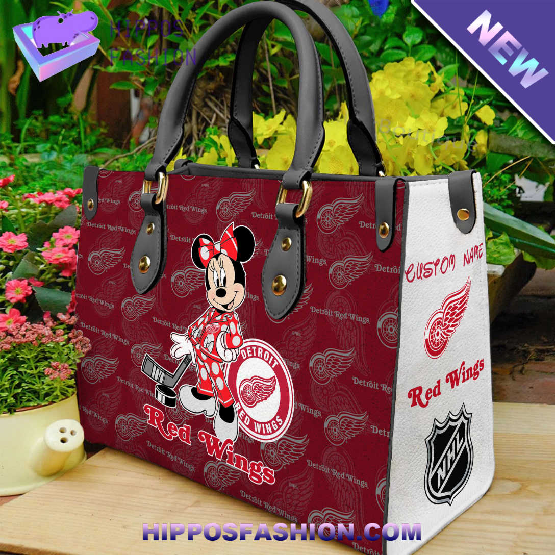 Detroit Red Wings Minnie Women Leather Hand Bag nqXUf.jpg