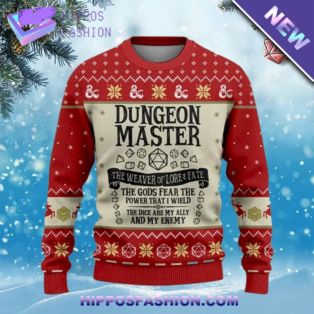 Dungeon Master Ugly Christmas Sweater