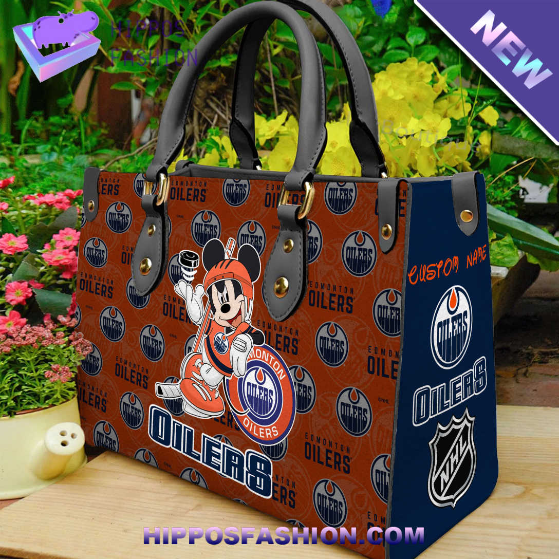 Edmonton Oilers Mickey Women Leather Hand Bag mUTm.jpg