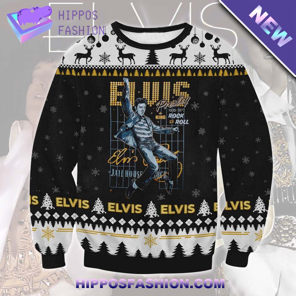 Elvis Presley King Ugly Sweater