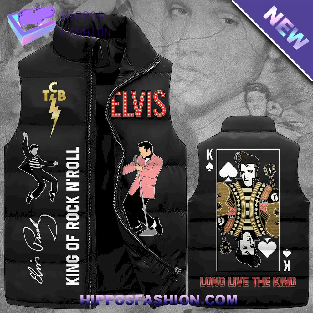 Elvis Presley Long Live The King Puffer Jacket