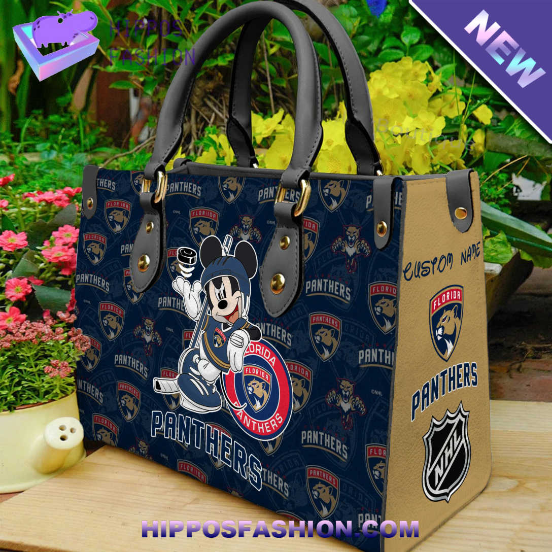 Florida Panthers Mickey Women Leather Hand Bag J.jpg