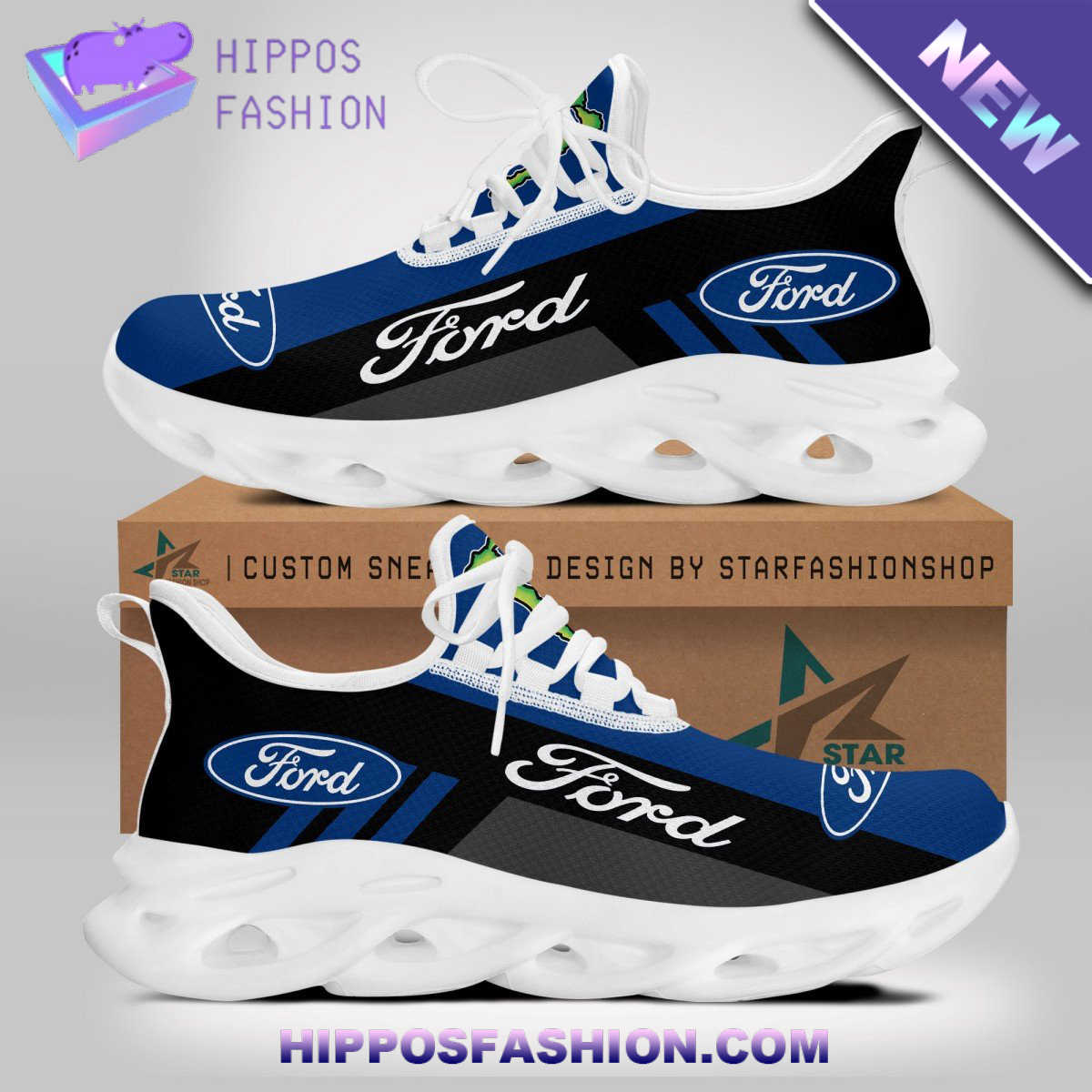 Ford Motor Logo Customized Max Soul Shoes