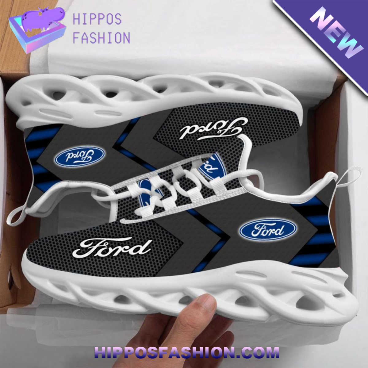 Ford Motor Logo Famous Max Soul Shoes