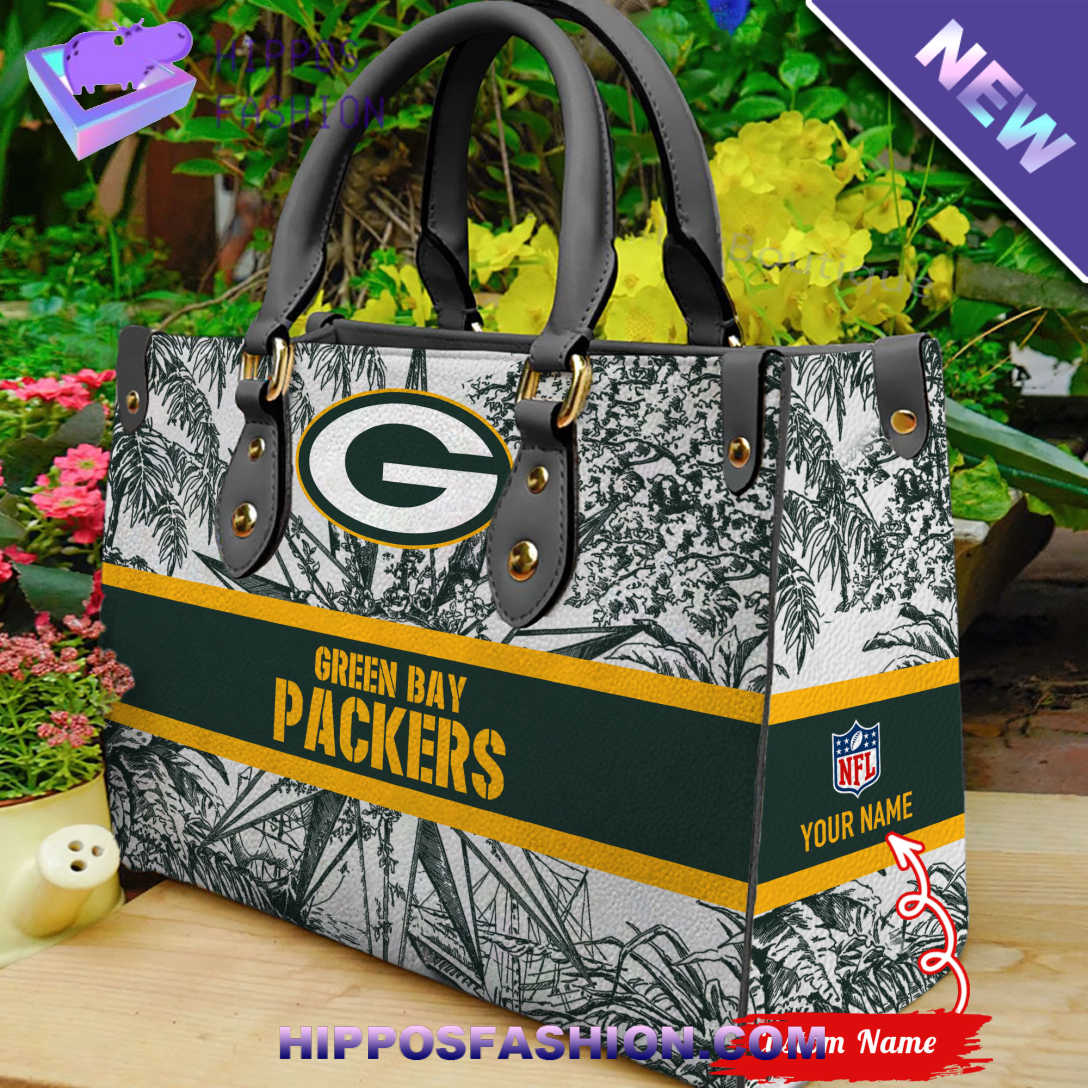 Green Bay Packers NFL Personalized Leather HandBag MWH.jpg