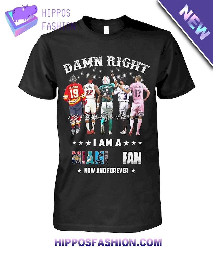 I Am A Miami Fan Sports T Shirt D