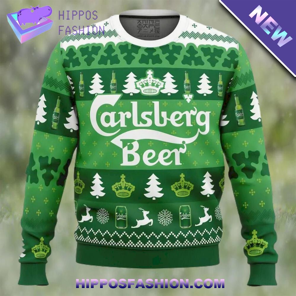 International Beer Day Carlsberg Beer Special Ugly Christmas Sweater