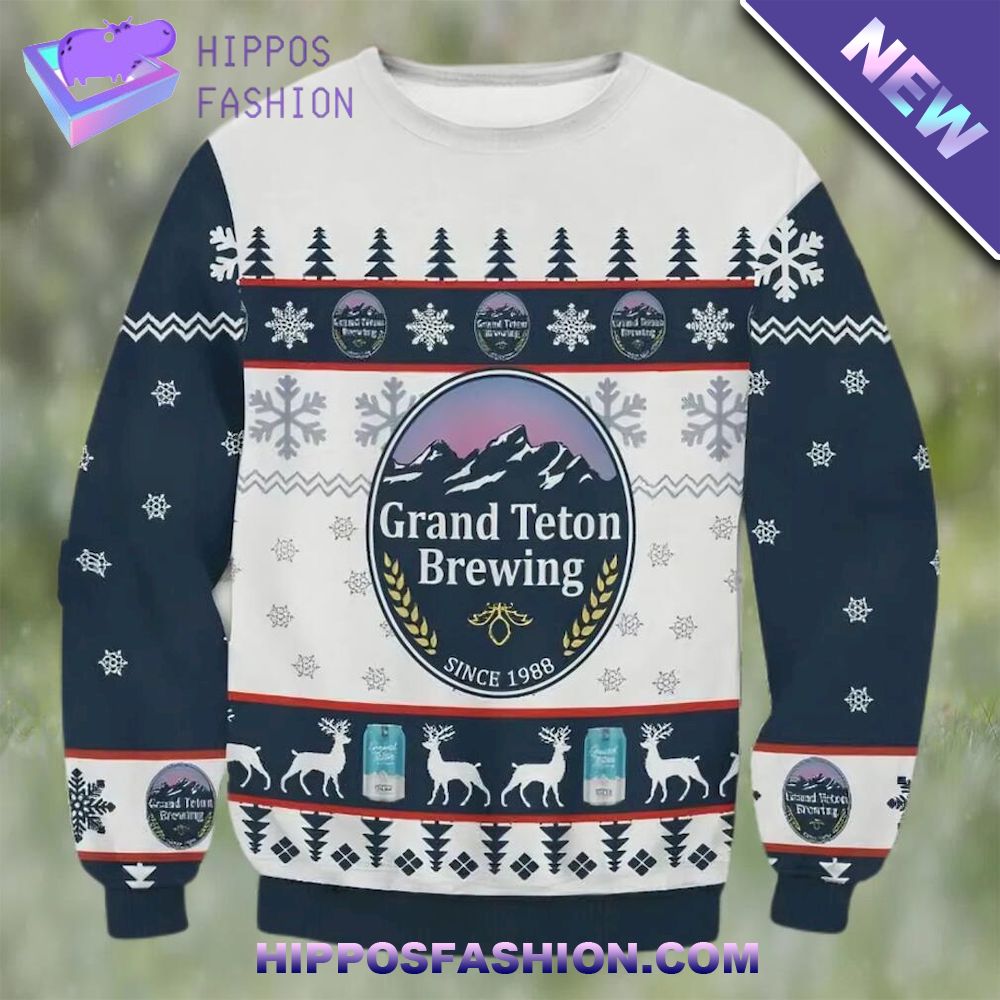 International Beer Day Grand Teton Brewing Beer Ugly Christmas Sweater