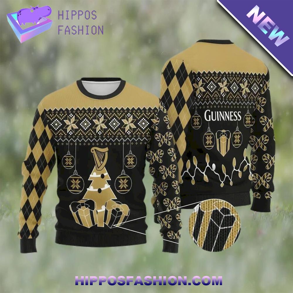 International Beer Day Guinness Beer Ugly Christmas Sweater