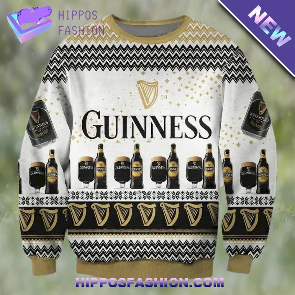 International Beer Day Guinness Black Beer Special Ugly Christmas Sweater