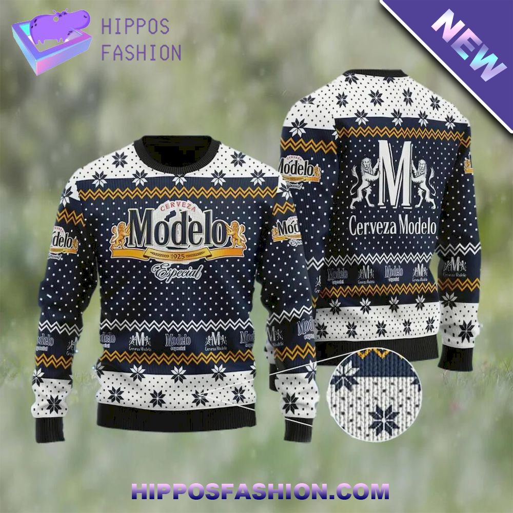 International Beer Day Modelo Especial Beer Ugly Christmas Sweater