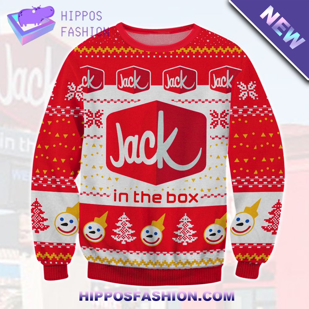 Jack In The Box Ugly Christmas Sweater