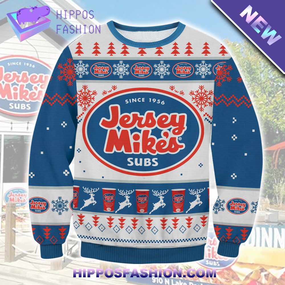 Jersey Mikes Subs Ugly Christmas Sweater