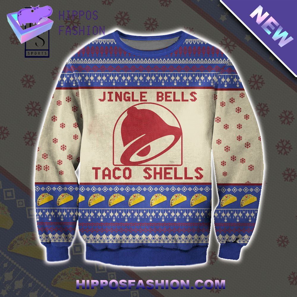 Jingle Bells Tace Shells Ugly Christmas Sweater