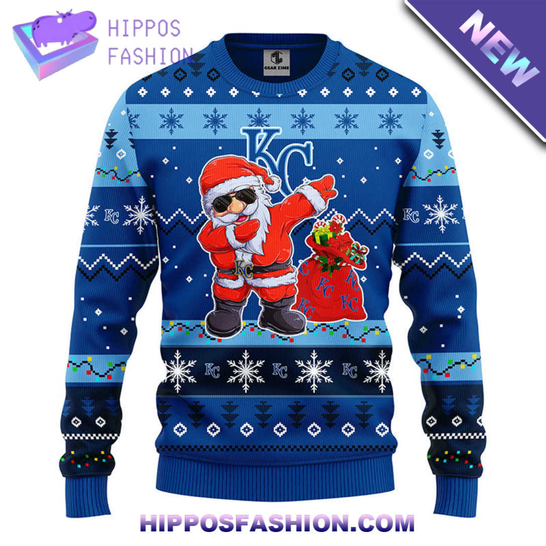Kansas City Royals Dabbing Santa Claus Christmas Ugly Sweater PMzeO.jpg
