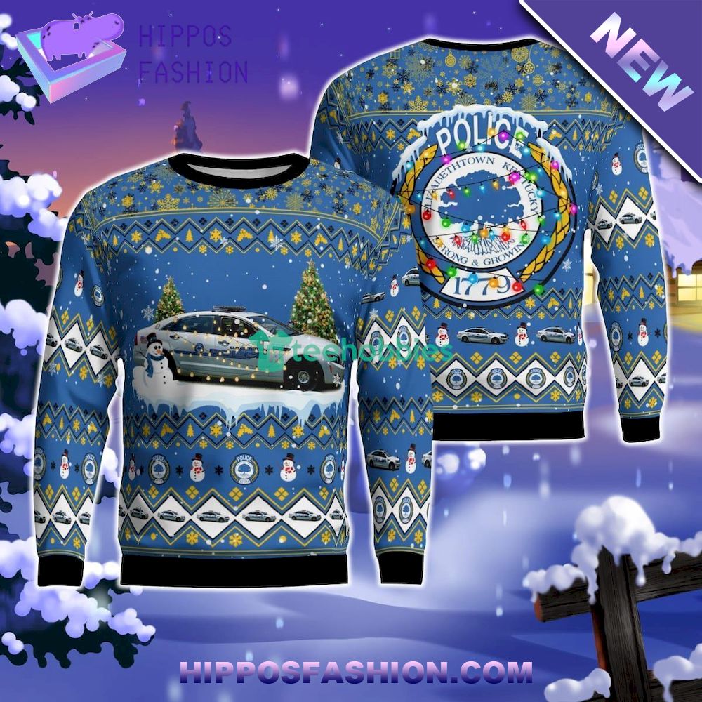 Kentucky Elizabethtown Police Department Ugly Christmas Sweater