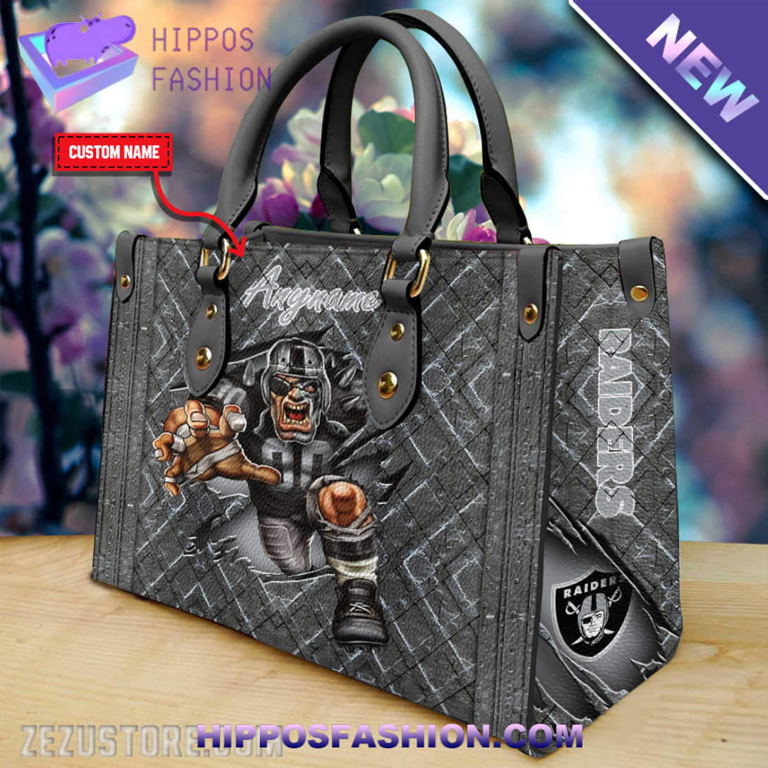 Las Vegas Raiders NFL Team Personalized Leather HandBag kwutm.jpg