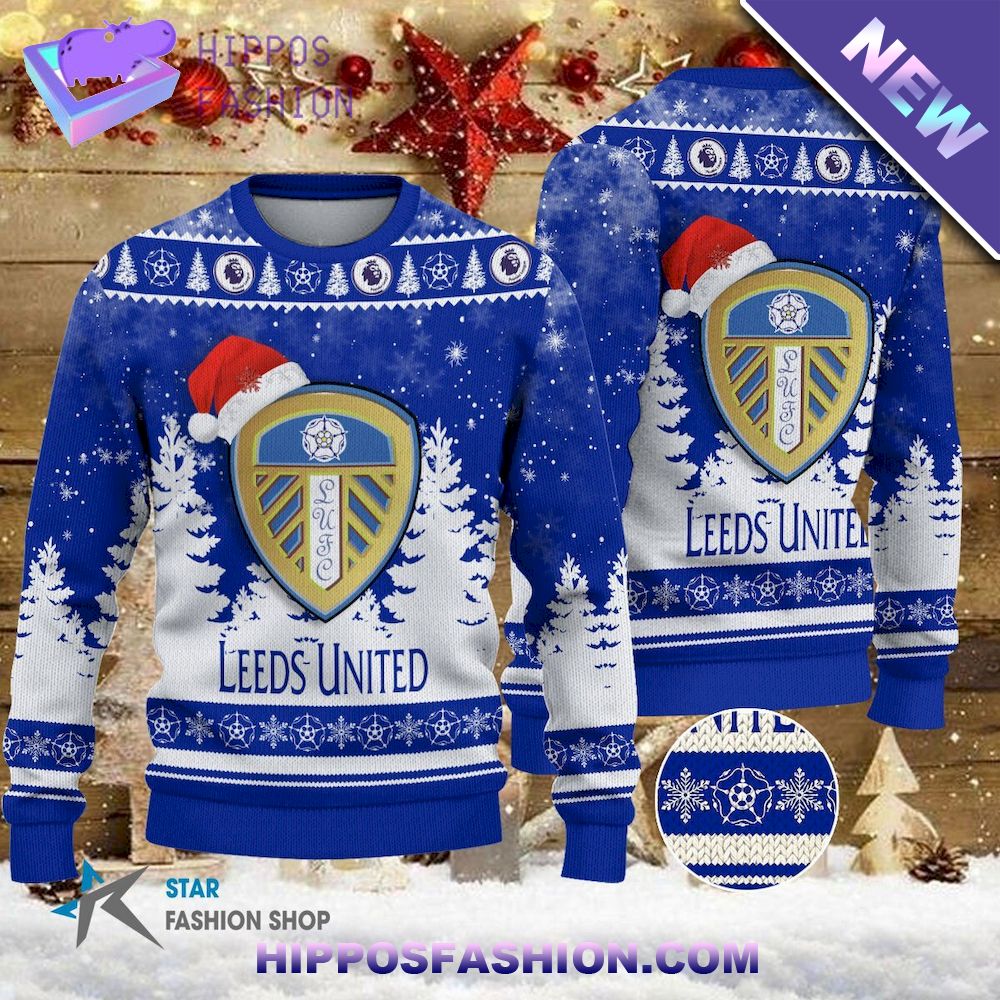 Leeds United EPL Team Ugly Christmas Sweater