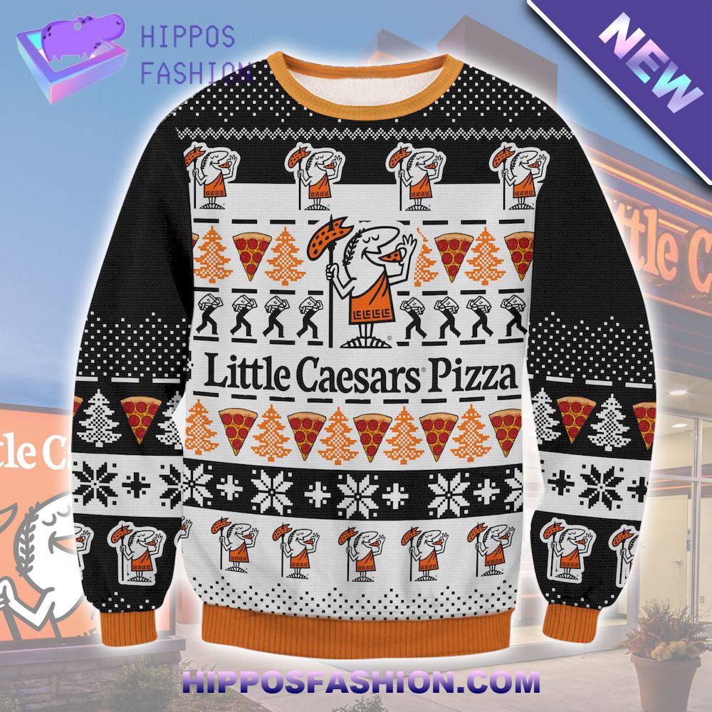 Little Caesars Pizza Ugly Christmas Sweater