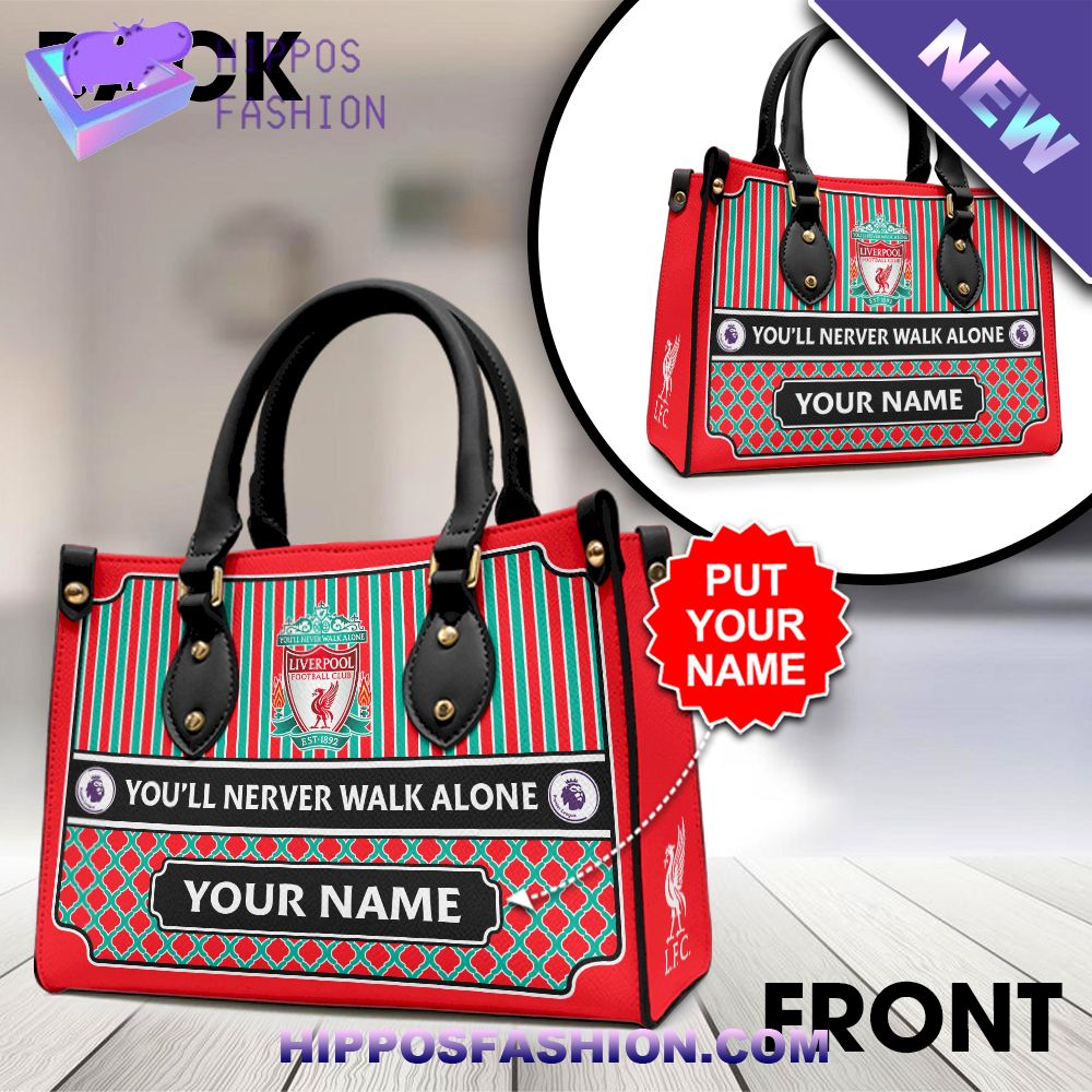 Liverpool Real Woman Love Football Personalized Leather Handbag