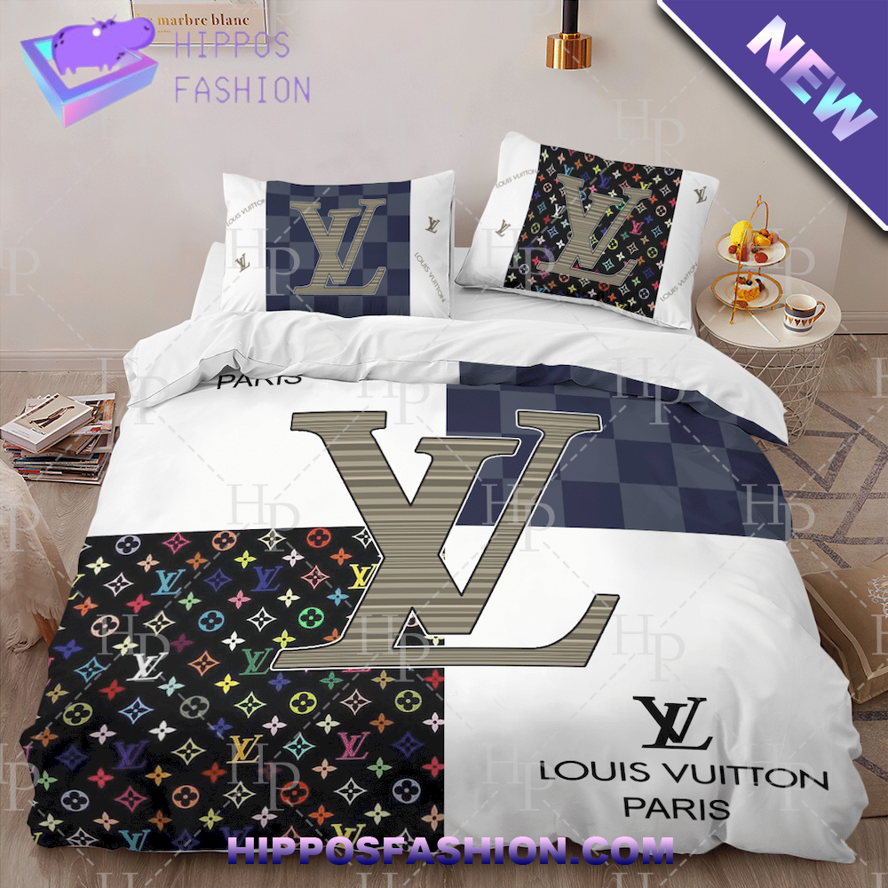 Louis Vuitton Paris Luxury Bedding Set - HipposFashion