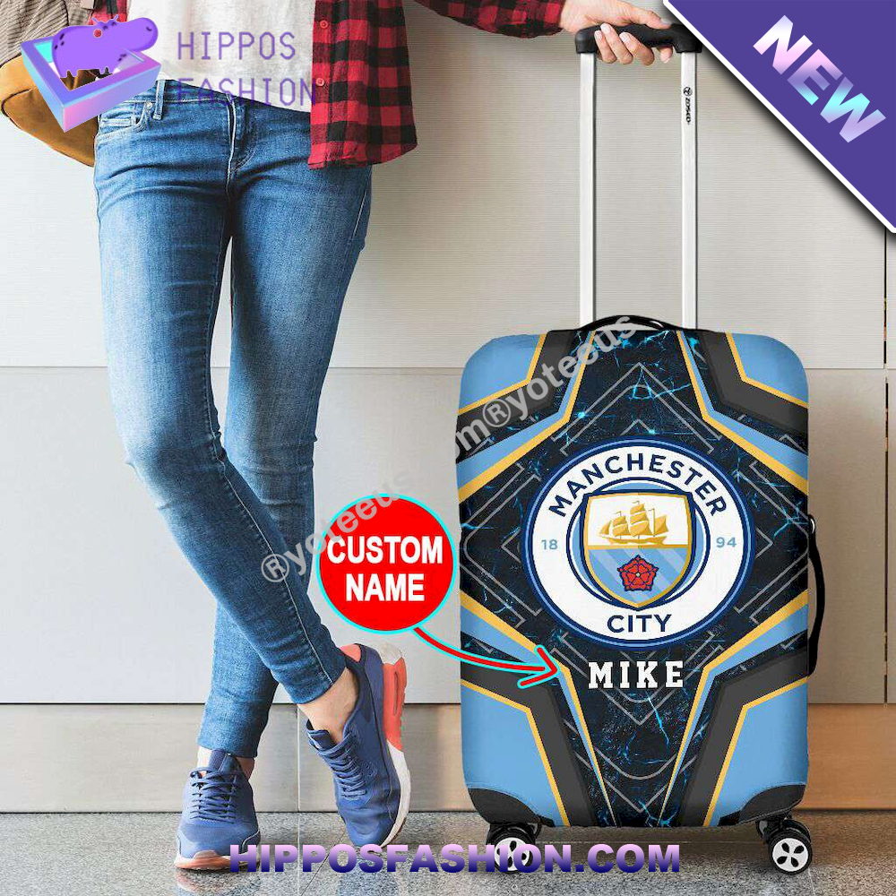 Manchester City Custom Luggage Cover