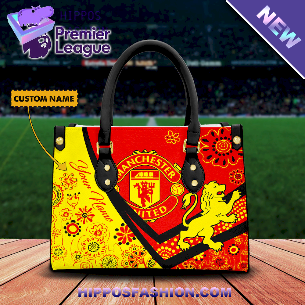 Manchester United Personalized Leather Handbag