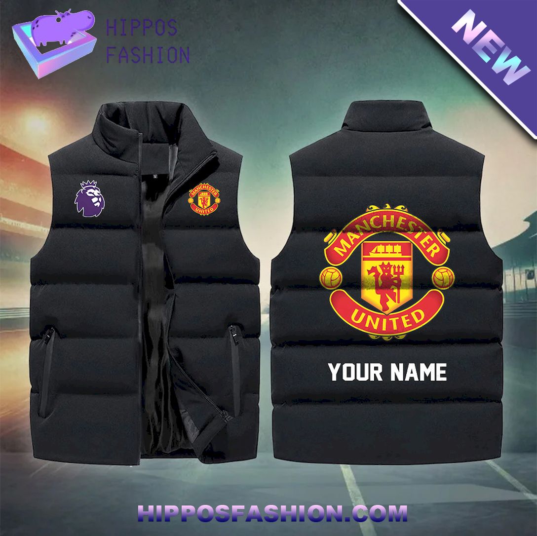 Manchester United Personalized Sleeveless Puffer Jacket