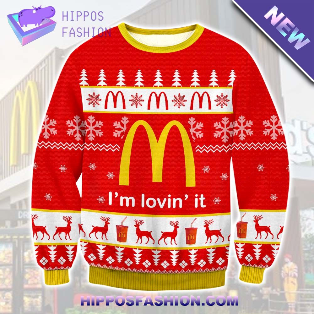 Mcdonalds Im Lovin It Ugly Christmas Sweater
