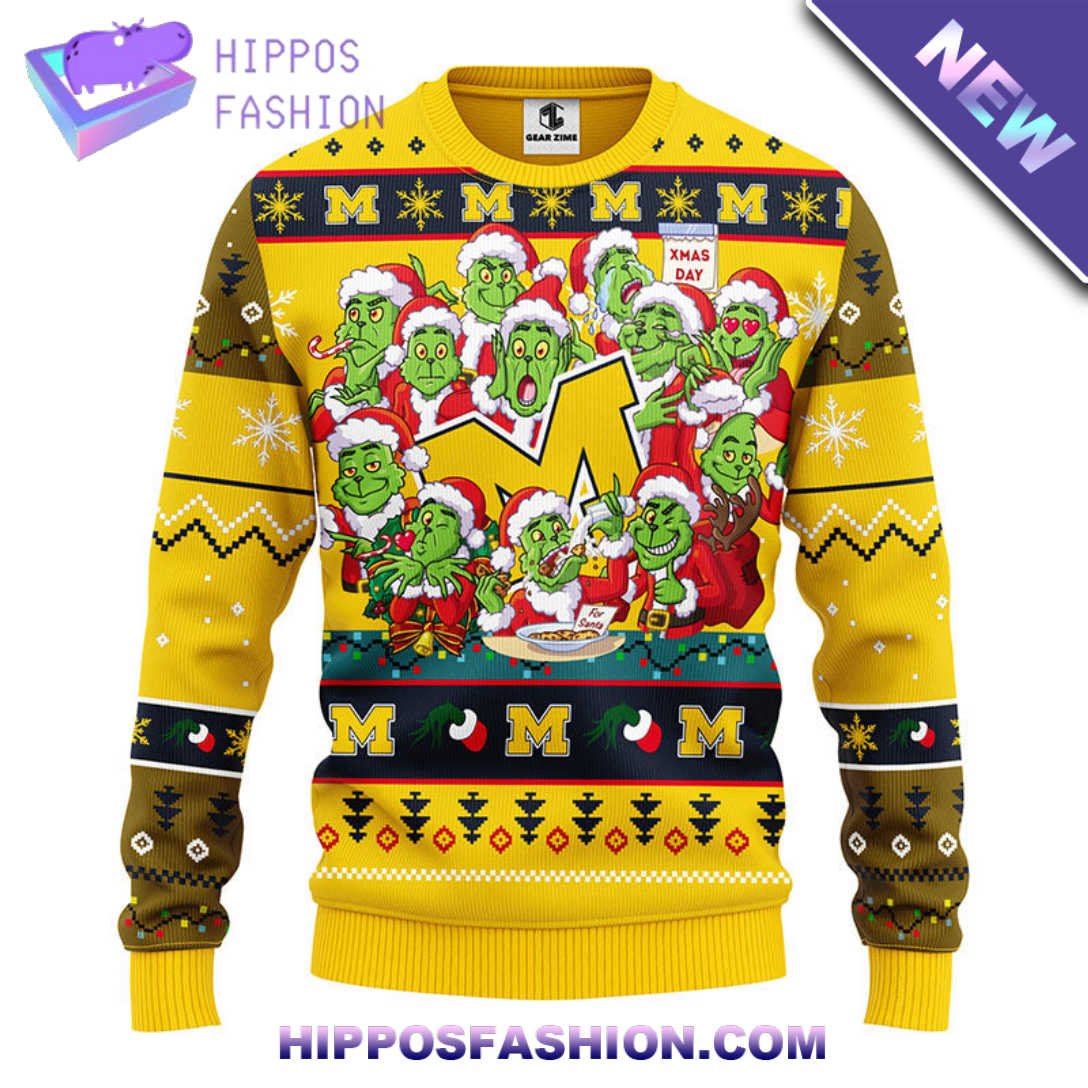 Michigan Wolverines Grinch Xmas Day Christmas Ugly Sweater lafF.jpg