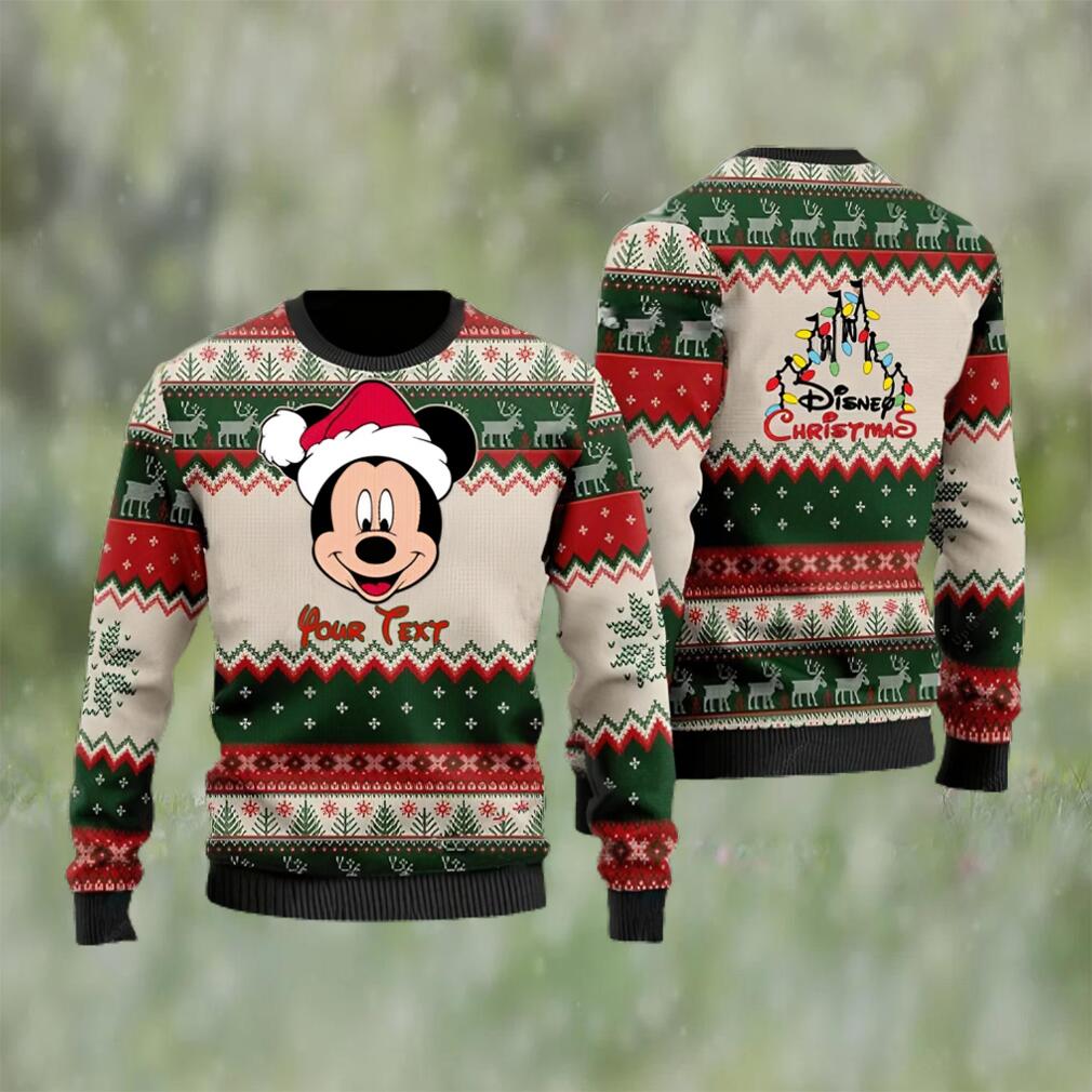 Mickey Santa Personalized Disney Cartoon Lover Christmas Gift Ugly Christmas Sweater
