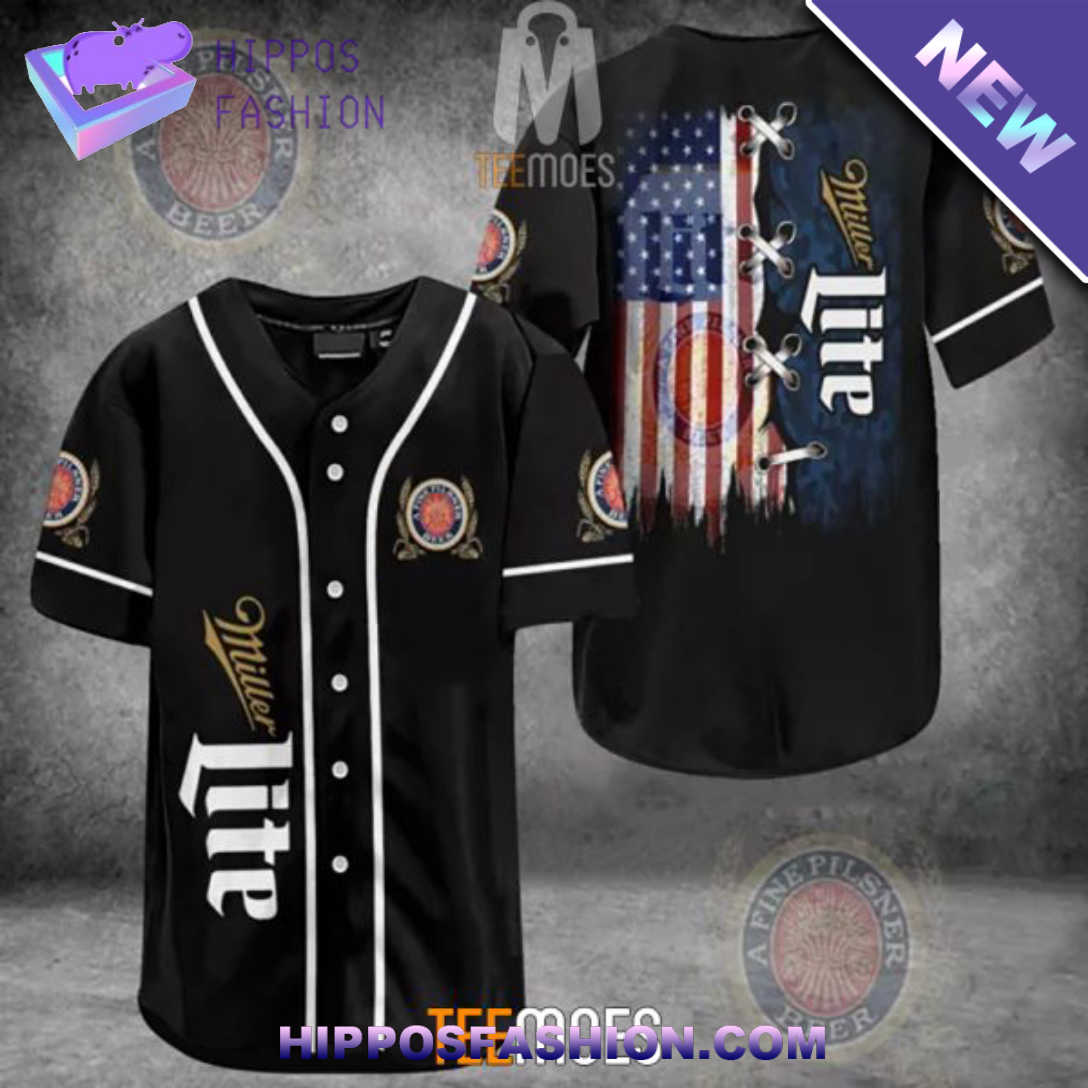 Miller Lite American Flag Baseball Jersey fcMMj.jpg