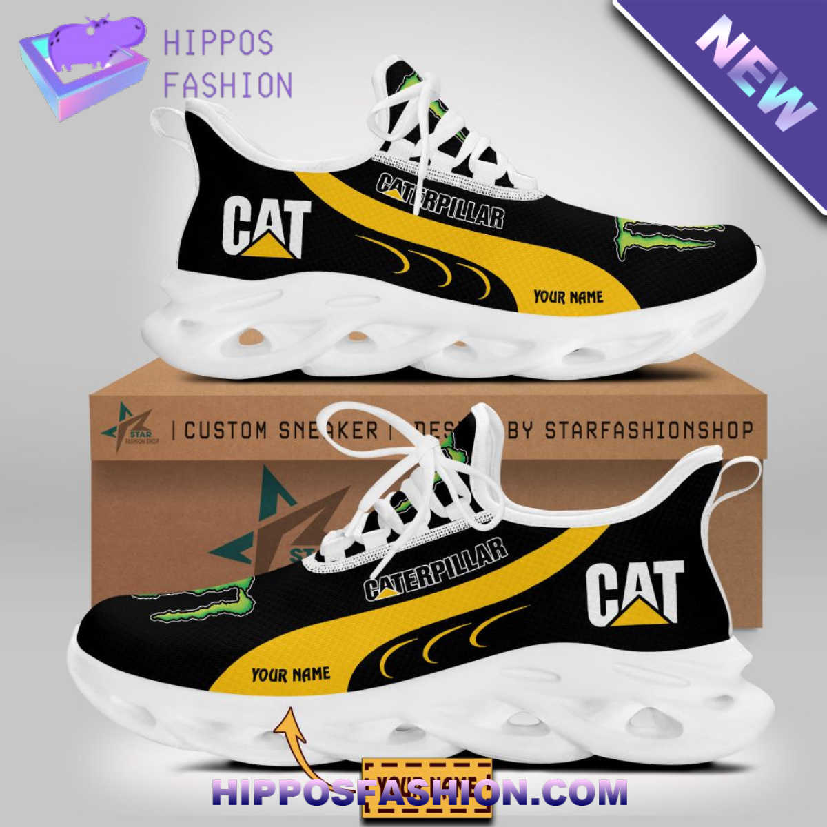 Monster Caterpillar Inc Special Custom Name Max Soul Shoes